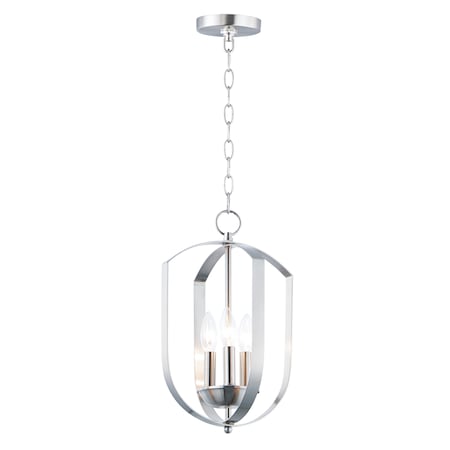 Maxim Lighting Provident 3-Light 10" Wide Satin Nickel Chandelier 10033SN